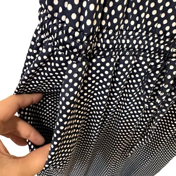 NWT‎ Indigo Rose Navy & White Polka Dot Romper Women's Small - Picture 9 of 12